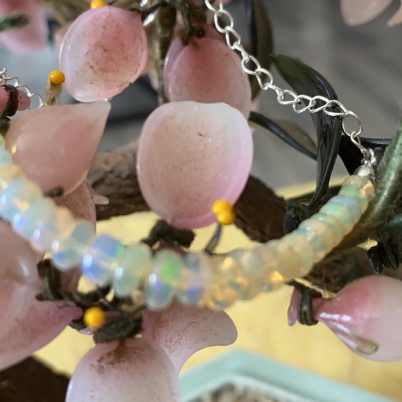 Vintage 925 Ethiopian opal bracelet - Picture 2 of 6